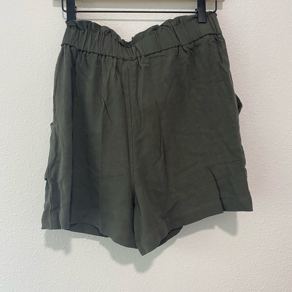 Adyson Parker Tie Waist Paper Bag Shorts SZ M - Picture 5 of 5